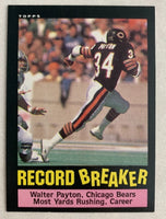 Walter Payton 1985 Topps Record Breaker Series Mint Card 6
