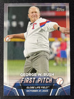 George W. Bush 2024 Topps First Pitch Mint Card #FP-5
