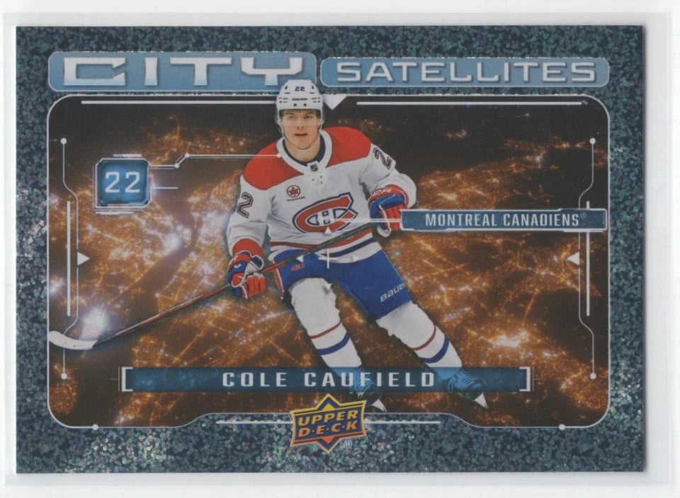 Cole Caufield 2024 2025 Upper Deck City Satellites Sparkle Series Mint Card #CS-13