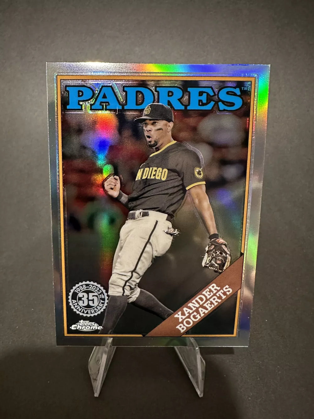Xander Bogaerts 2023 Topps Chrome 1988 35th Anniversary Series Mint Card  #88BC-8