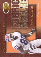 Eric Moulds 2000 Leaf Certified Fabric of the Game Series Mint Card #FG39
