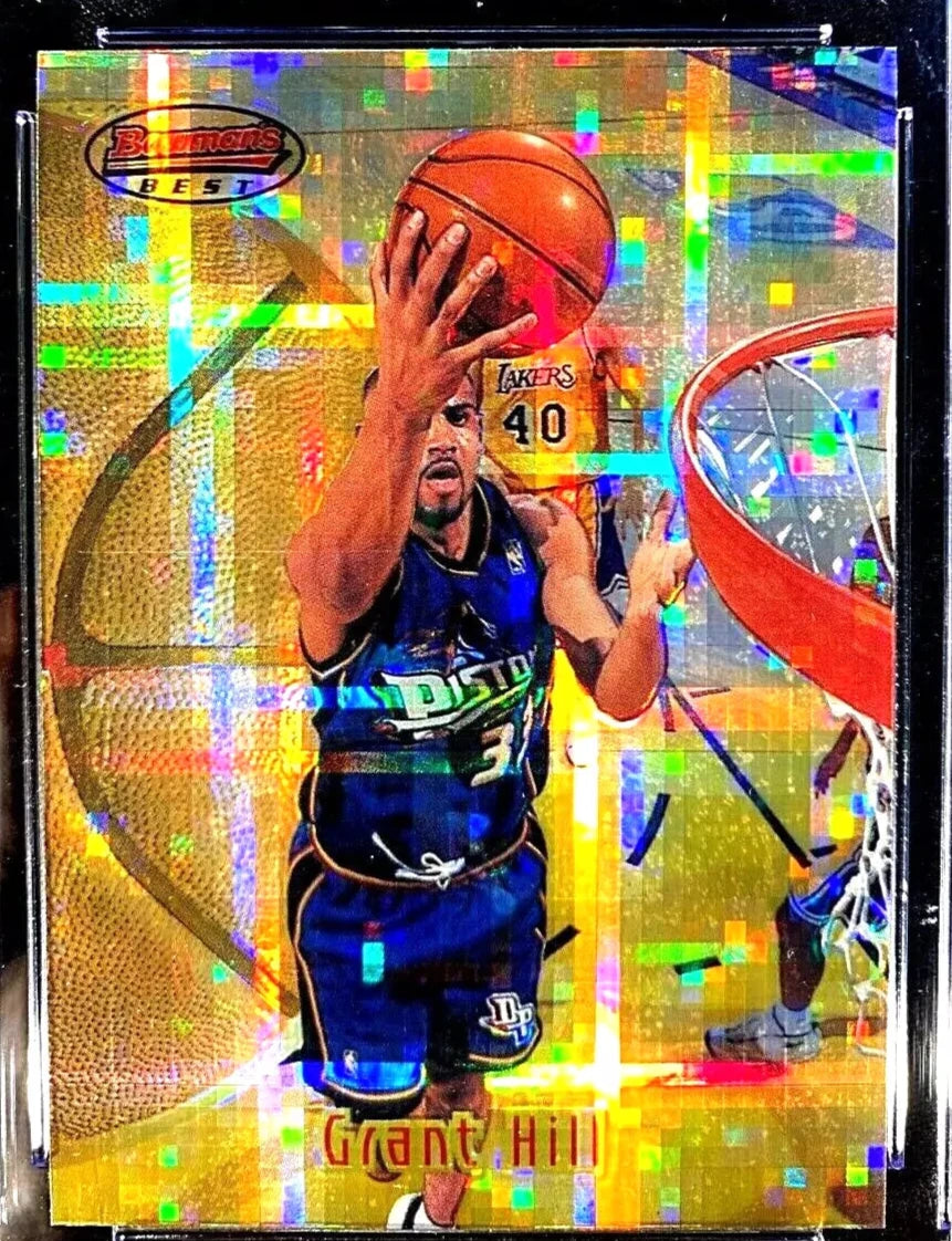 Grant Hill 1997 1998 Bowman's Best Atomic Refractor Series Mint Card #7