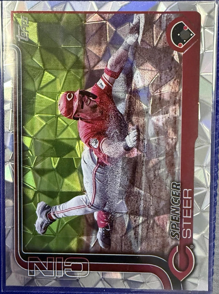 Spencer Steer 2025 Topps Foil Mint Card #37
