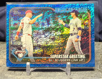 Mike Trout & Bobby Witt 2024 Topps Superstar Greeting Blue Foil Mint Card #413
