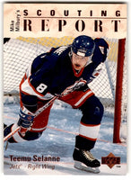 Teemu Selanne 1995 1996 Upper Deck Scouting Report Series Mint Card #253
