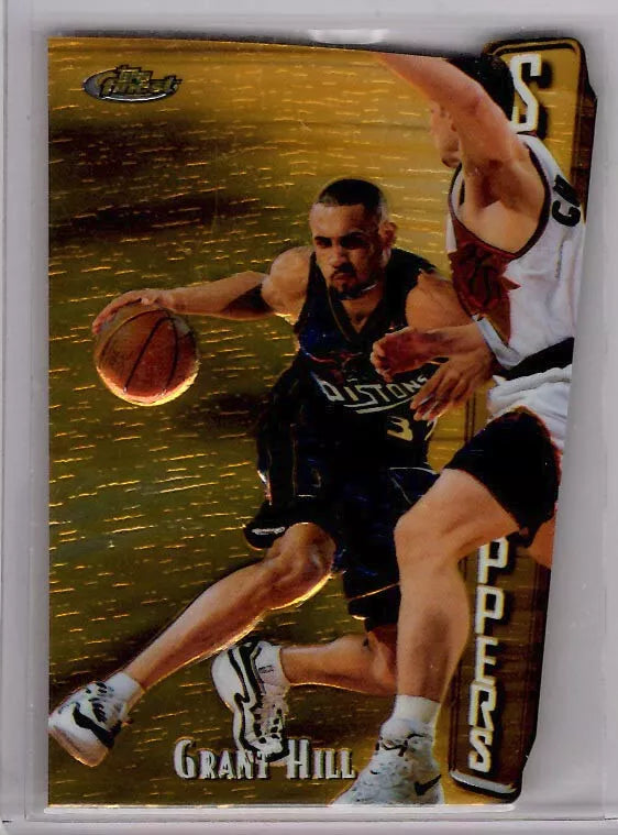 Grant Hill 1997 1998 Topps Finest Rare Gold Die Cut Series Mint Card #308