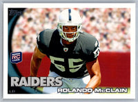 Rolando McClain 2010 Topps Series Mint Rookie Card #428
