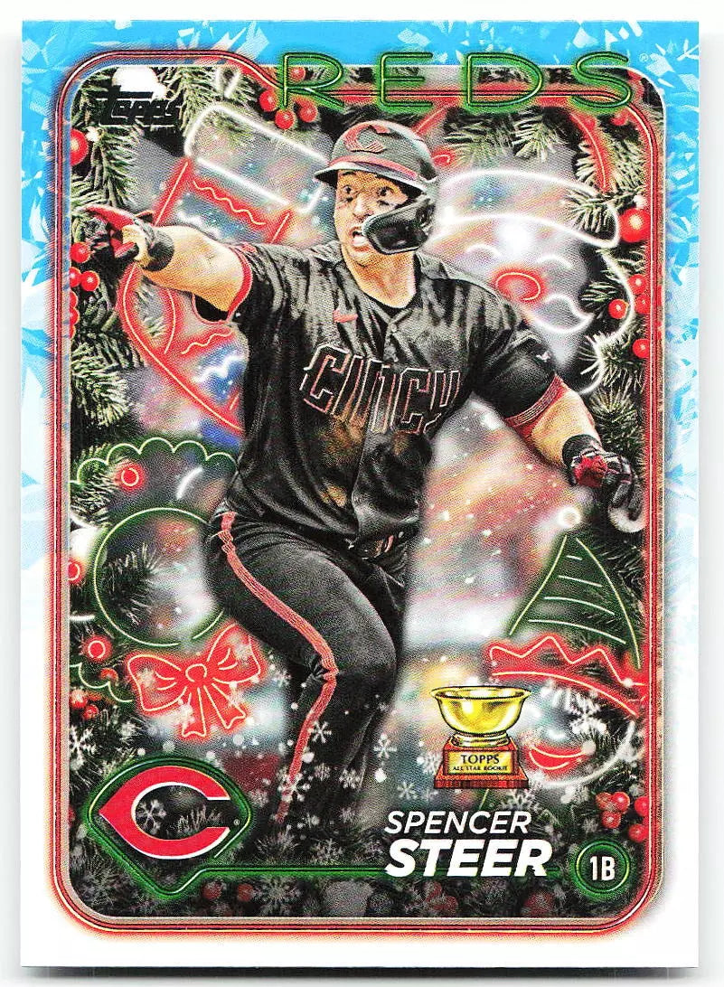 Spencer Steer 2024 Topps Holiday Series Mint Card #H112