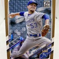 Tyler Zuber 2021 Topps Gold Series Mint Rookie Card  #US81