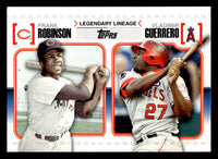 Frank Robinson and Vladimir Guerrero 2010 Topps Legendary Lineage Series Mint Card #LL22
