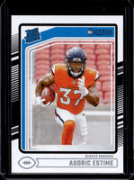 Audric Estime 2024 Donruss Rated Rookie Series Mint Card #335
