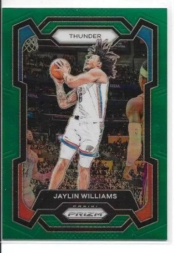 Jaylin Williams 2023 2024 Panini Prizm Green Series Mint Card #214