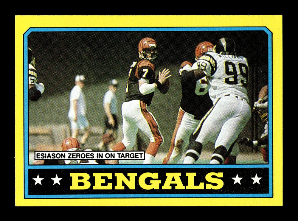 Boomer Esiason 1986 Topps Bengals Team Leaders Series Card #254