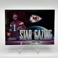 Xavier Worthy 2024 Panini Absolute Star Gazing Series Mint Rookie Card #SG-XWY
