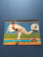 Tom Glavine 1991 Topps Stadium Club Dome Series Mint Card #62
