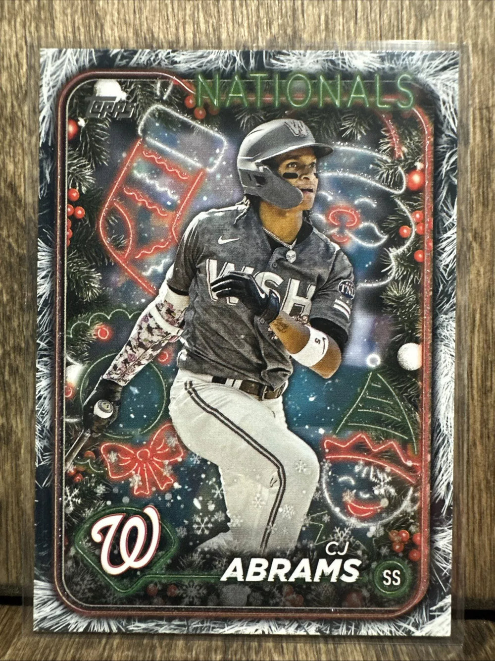 CJ Abrams 2024 Topps Holiday Tree Series Mint Card #H47