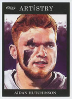 Aidan Hutchinson 2022 Sage Artistry Black Border Series Mint Rookie Card #91
