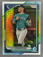 Julio Rodriguez 2024 Bowman Chrome Mojo Refractor Series Mint Card #95
