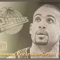 Grant Hill 1996 1997 Fleer Metal Platinum Portraits Series Mint Card #4