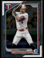 Carlos Correa 2024 Bowman Chrome Series Mint Card #55
