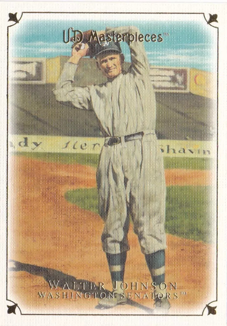 Walter Johnson 2007 UD Masterpieces Series Mint Card #21