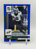 Devonta Smith 2022 Donruss Press Proof Blue Series Mint Card #168
