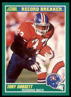 Tony Dorsett 1989 Score Series Mint Card #326
