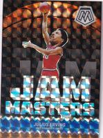 Julius Erving 2023 2024 Panini Mosaic Jam Masters Silver Prizm Series Mint Card #9
