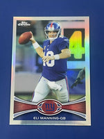 Eli Manning 2012 Topps Chrome Series Mint Card #103
