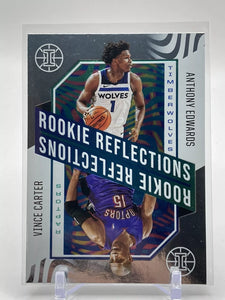 Anthony Edwards Vince Carter 2020 2021 Panini Illusions Rookie Reflections Series Mint Card #13