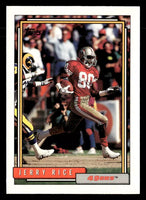 Jerry Rice 1992 Topps Series Mint Card #665 from the High Number Set
