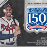 Freddie Freeman 2019 Topps 150th Anniversary Commemorative Patch #AMP-FF