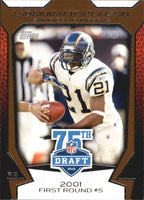 LaDainian Tomlinson 2010 Topps Football Draft 75th Anniversary Series Mint Card #75DA11
