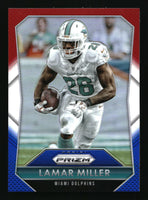 Lamar Miller 2015 Panini Prizm Red, White, and Blue Series Mint Card #163
