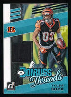 Tyler Boyd 2019 Donruss Threads Game Used Jersey #T-29
