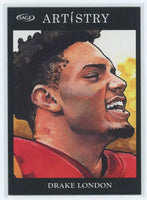 Drake London 2022 Sage Artistry Series Mint Rookie Card #110
