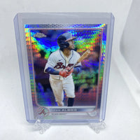 Ozzie Albies 2022 Topps Chrome Prizm Series Mint Card #205
