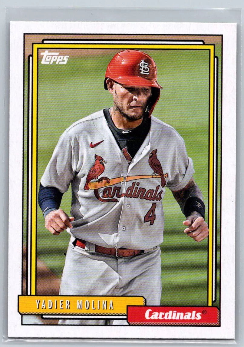 Yadier Molina 2021 Topps Update 1992 Redux Series Mint Card  #T92-44