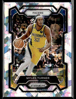 Myles Turner 2023 2024 Panini Prizm Cracked Ice Series Mint Card #34
