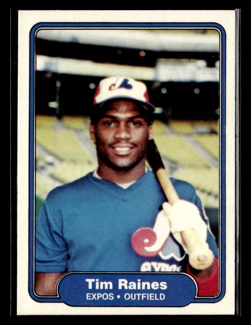Tim Raines 1982 Fleer Series Mint Card #202