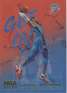 Russell Westbrook 2018 2019 Panini NBA Hoops Get Out Of The Way Series Mint Card #GOW-1