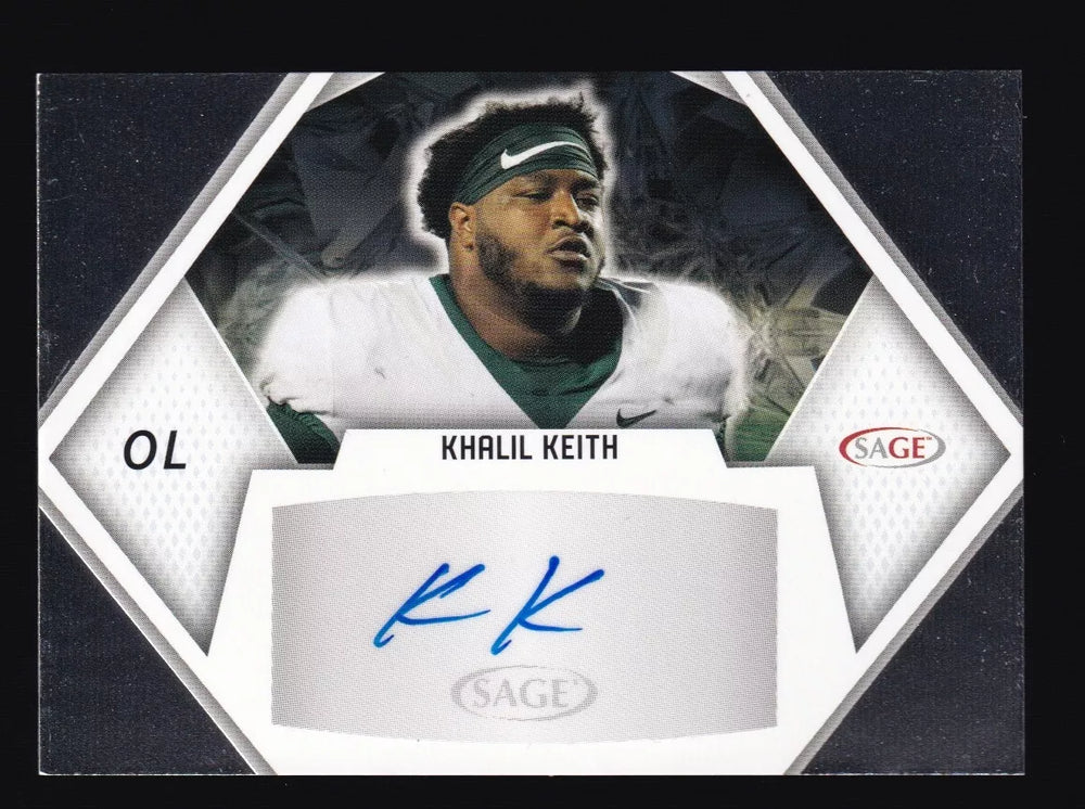 Khalil Keith 2023 Sage Autograph Card #A-KK | The Strictly Mint Card Co ...