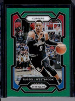 Russell Westbrook 2023 2024 Panini Prizm Green Series Mint Card #39
