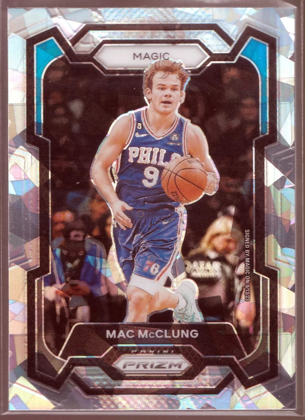 Mac McClung 2023 2024 Panini Prizm Cracked Ice Series Mint Card #258