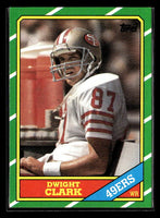 Dwight Clark 1986 Topps Series Card #160
