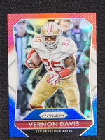 Vernon Davis 2015 Panini Prizm Red, White, and Blue Series Mint Card #168

