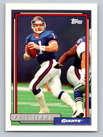 Phil Simms 1992 Topps Series Mint Card #750 from the High Number Set
