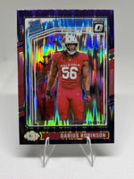 Darius Robinson 2024 Donruss Optic Purple Shock Rated Rookie Series Mint Card #225
