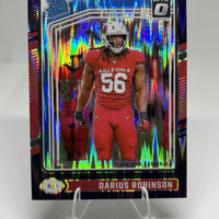 Darius Robinson 2024 Donruss Optic Purple Shock Rated Rookie Series Mint Card #225