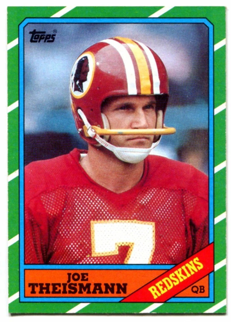 Joe Theismann 1986 Topps Series Card #171